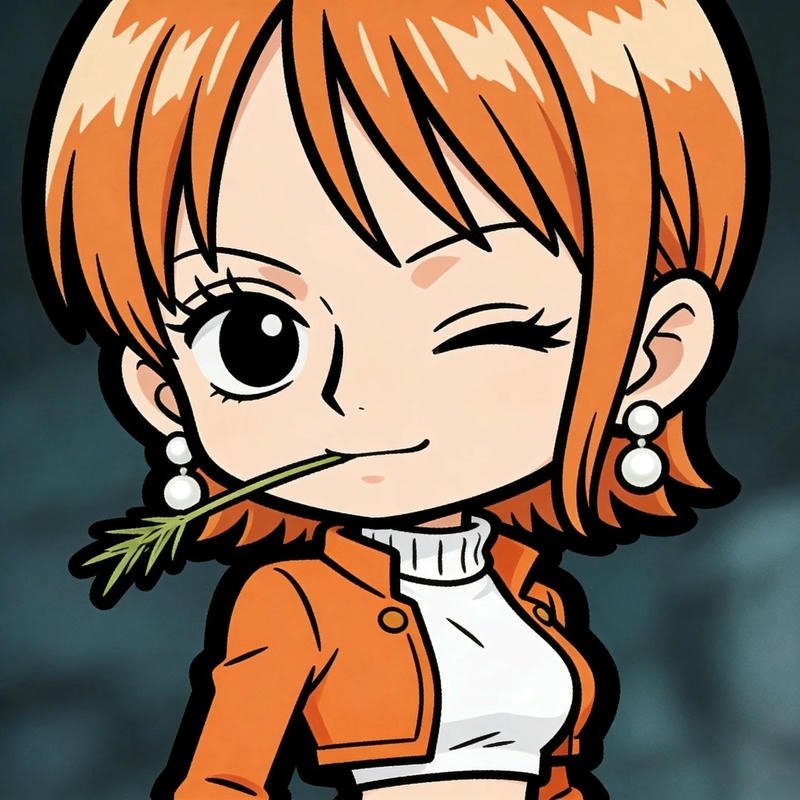 Hình one piece chibi thể hiện sự sáng tạo trong tạo hình