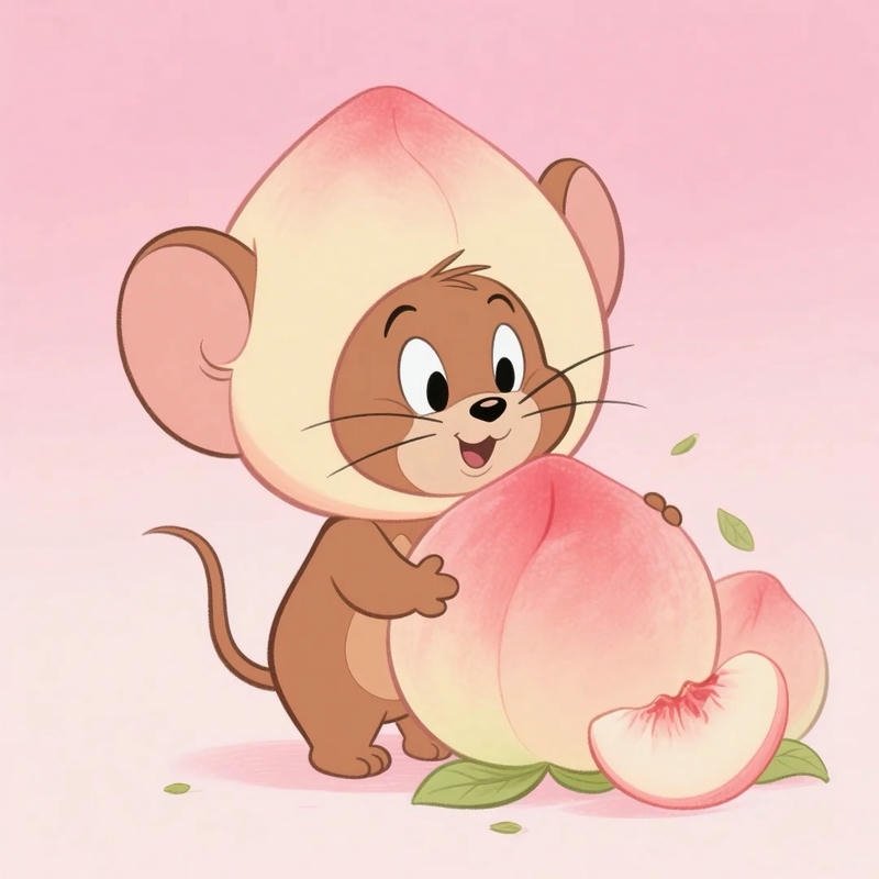 Hình quả đào tạo cảm giác dễ chịu khi nhìn thấy