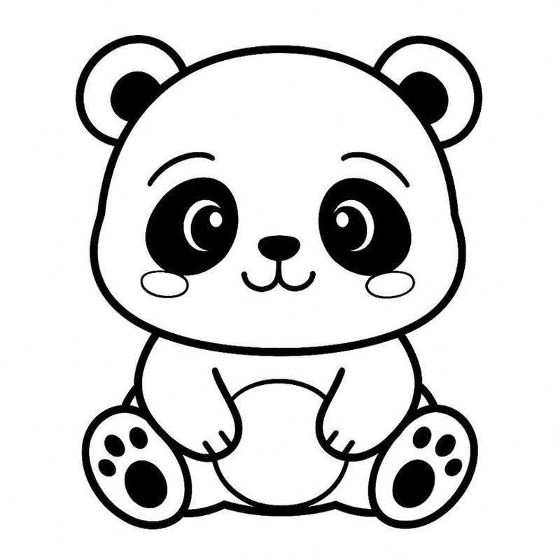 Hoạt động tô màu gấu trúc giúp bé phát triển