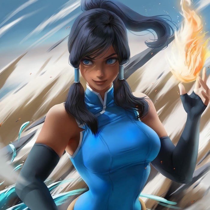 Kỹ năng ngự hỏa của Korra với phong thái vô cùng dũng mãnh