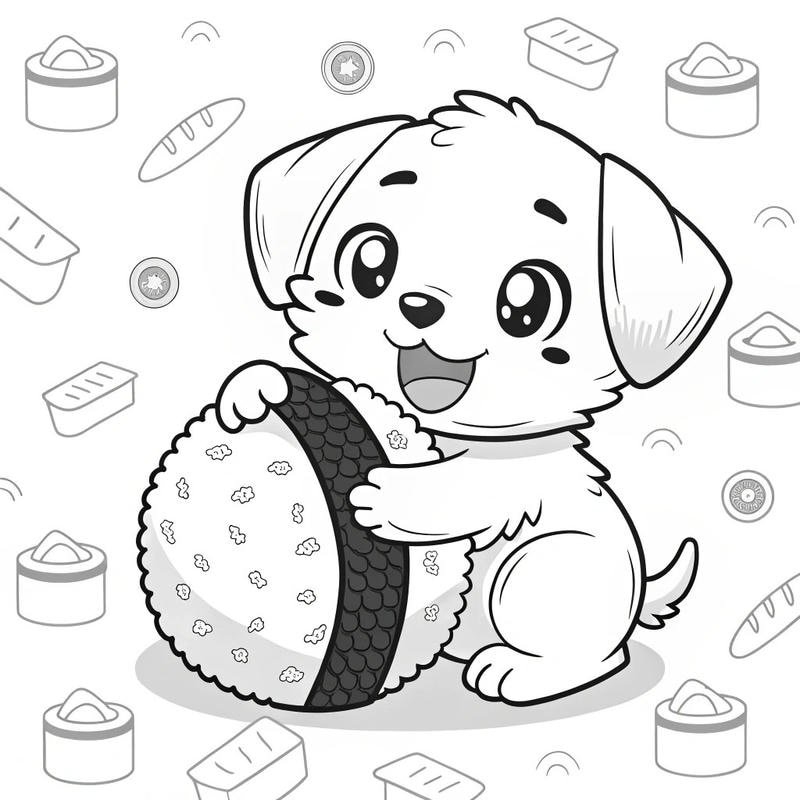 Mẫu tranh tô màu con chó cho bé sáng tạo