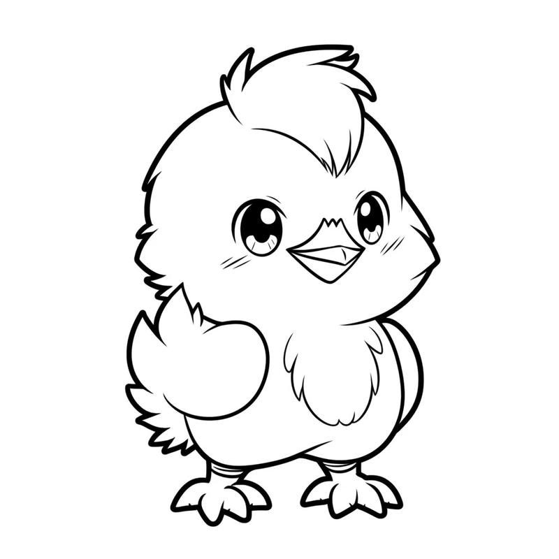 Nội dung tô màu đàn gà con trong khung cảnh vui nhộn
