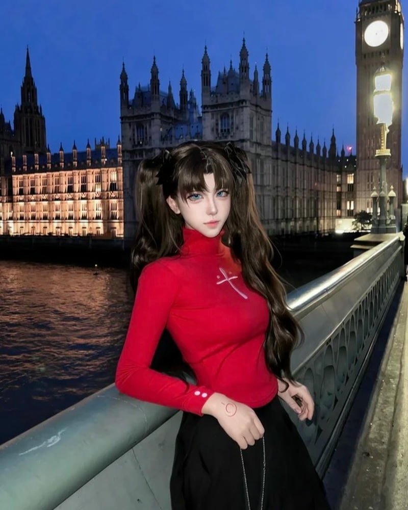 Rin Tohsaka cosplay thể hiện sự tinh tế qua từng chi tiết