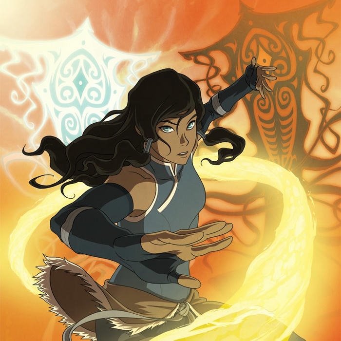 Sức mạnh Korra tỏa ra luồng năng lượng vàng rực rỡ nhất