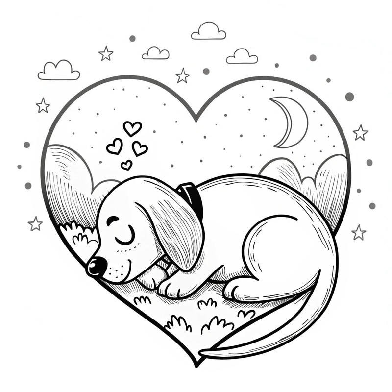 Tranh tô màu chó cứu hộ giúp bé khám phá nghề nghiệp