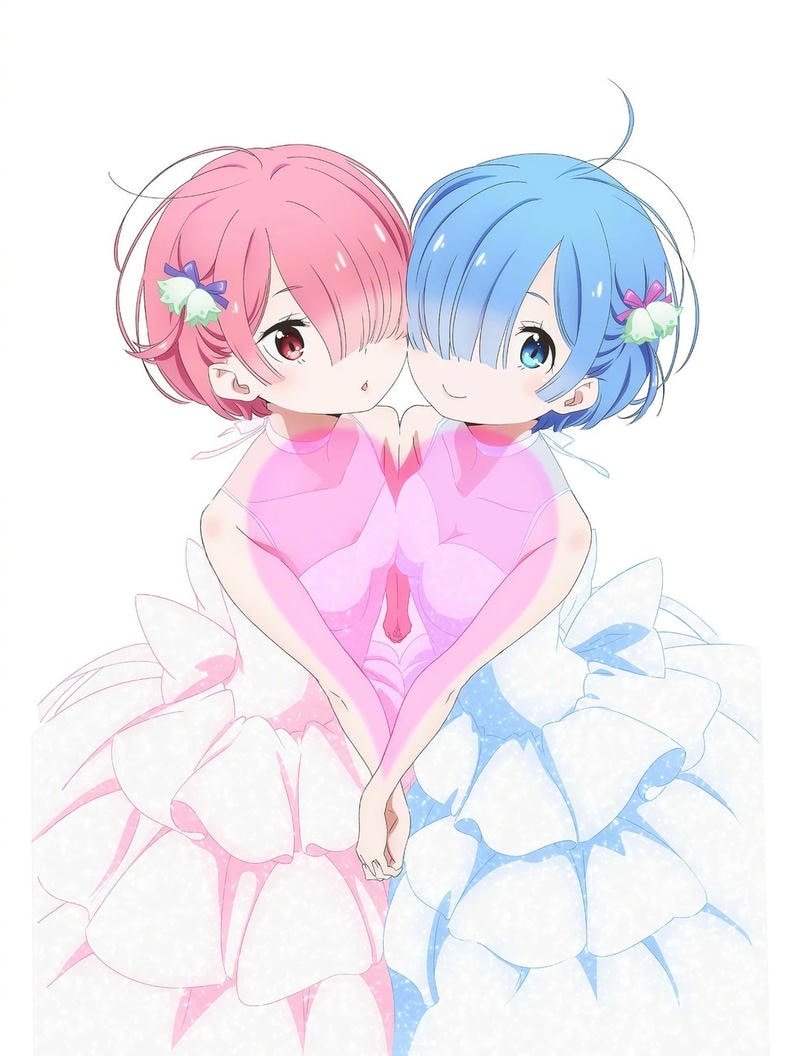 ảnh cặp đôi Ram Rem chị em tình thắm thiết