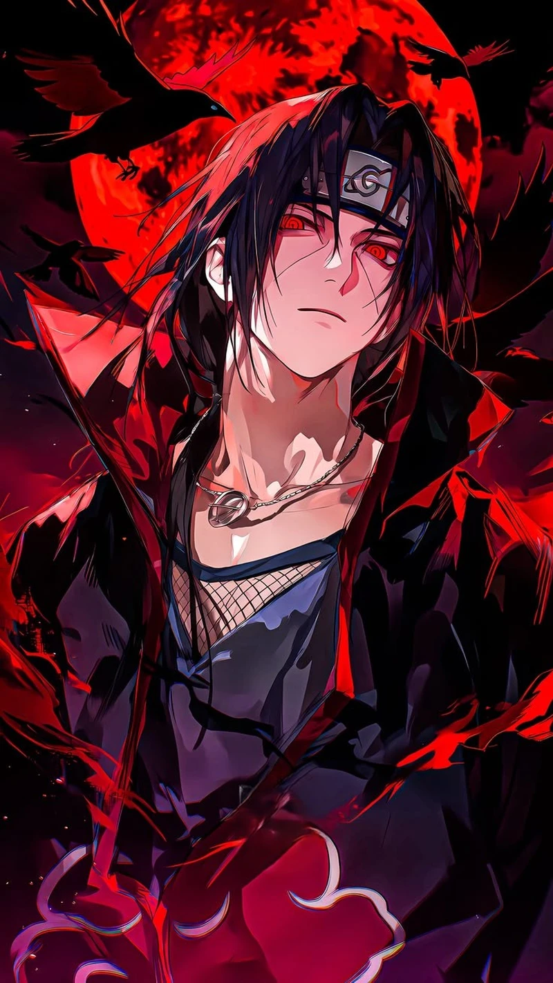 Ảnh Itachi Akatsuki với biểu cảm lạnh lùng đầy cuốn hút riêng
