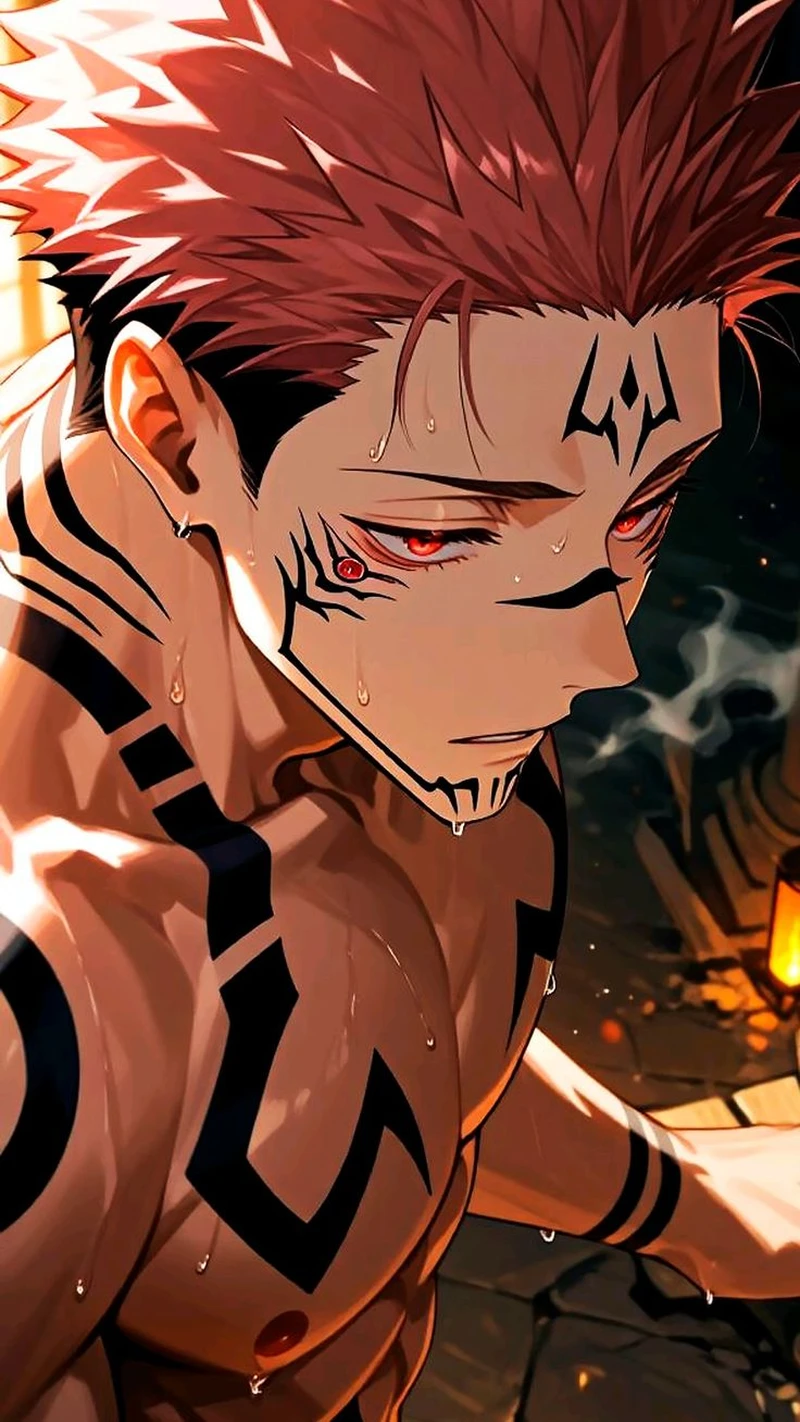 Ảnh Nhân vật anime Sukuda phong cách mạnh mẽ đầy cuốn hút