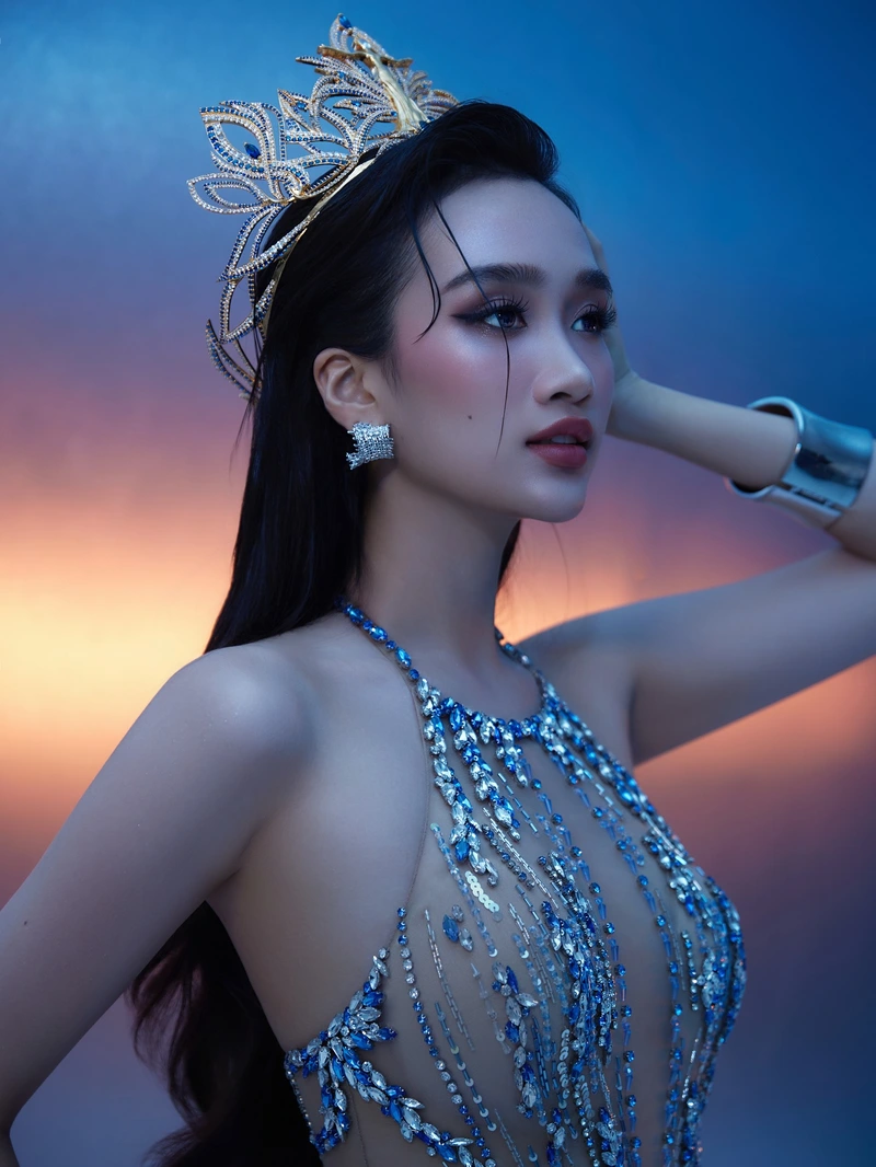 Ảnh Trà Giang đi biển bikini phù hợp người thích ảnh mùa hè