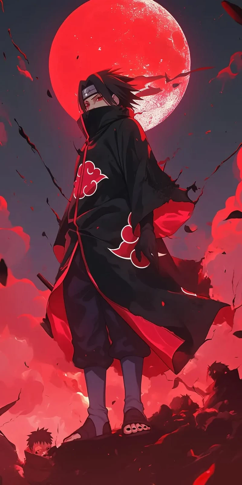 Ảnh Uchiha Itachi phù hợp làm hình nền điện thoại cực ngầu