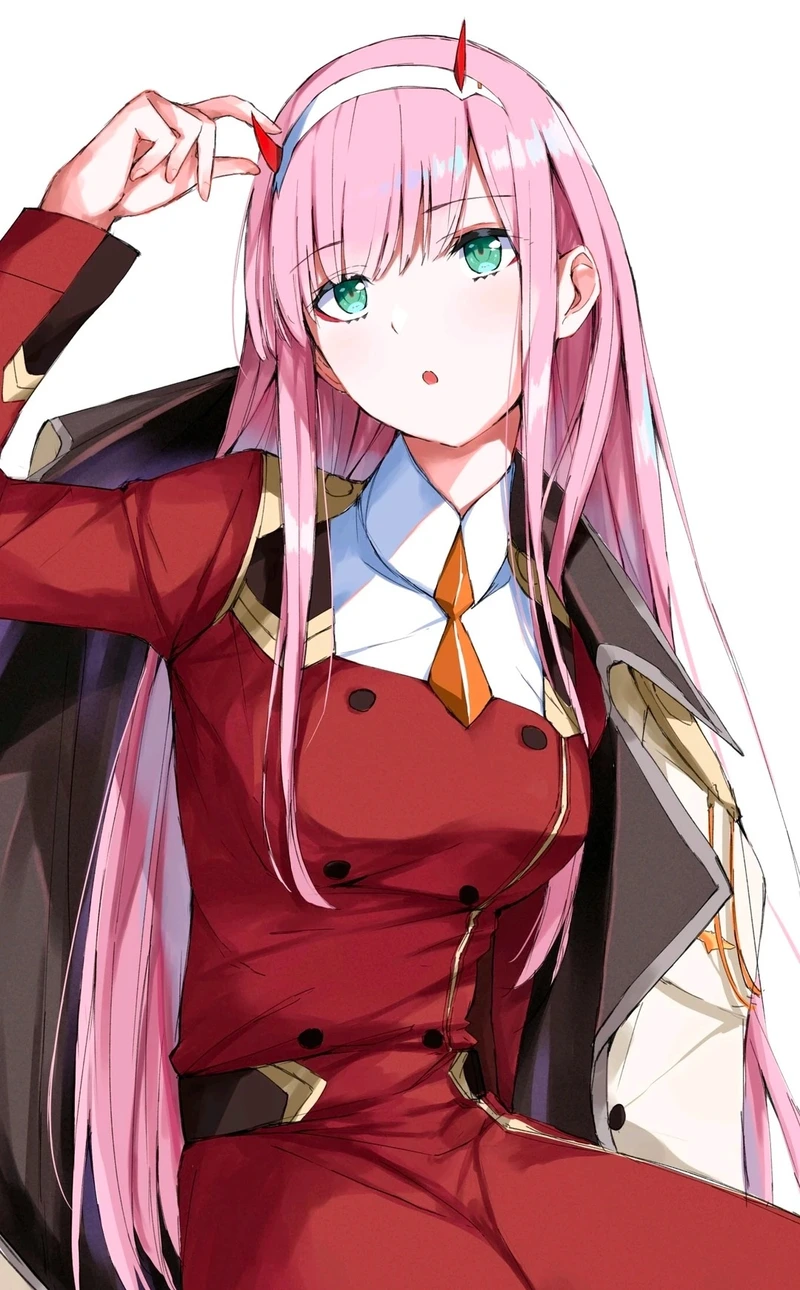 Ảnh Zero Two nụ cười tinh nghịch cực đáng yêu
