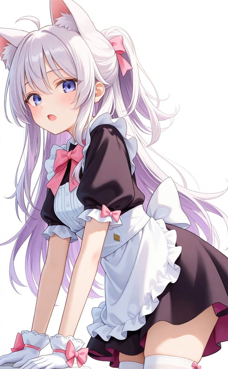 Ảnh anime hầu gái phong cách dễ thương nổi bật thu hút