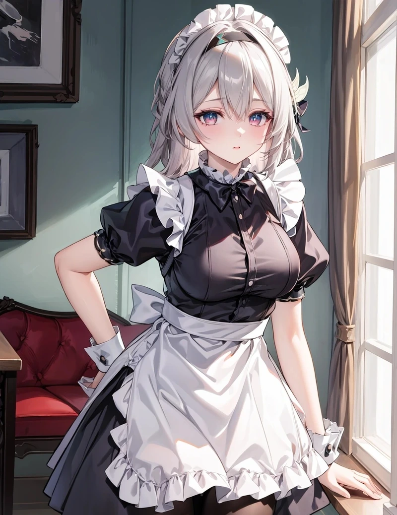 Ảnh anime hầu gái phong cách kawaii phù hợp làm avatar
