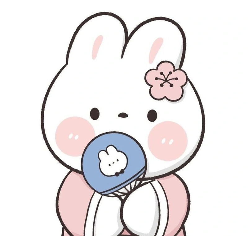 Ảnh thỏ anime đẹp dành cho người thích nhân vật cute Nhật Bản