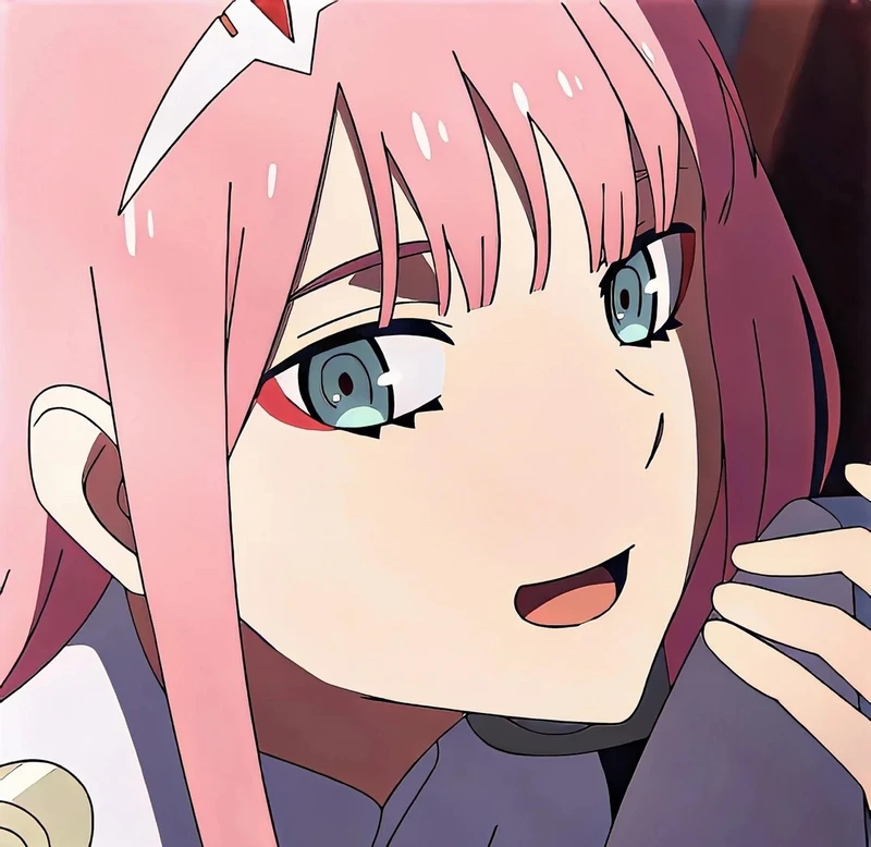 Anime Zero Two vibe vừa cute vừa quyến rũ