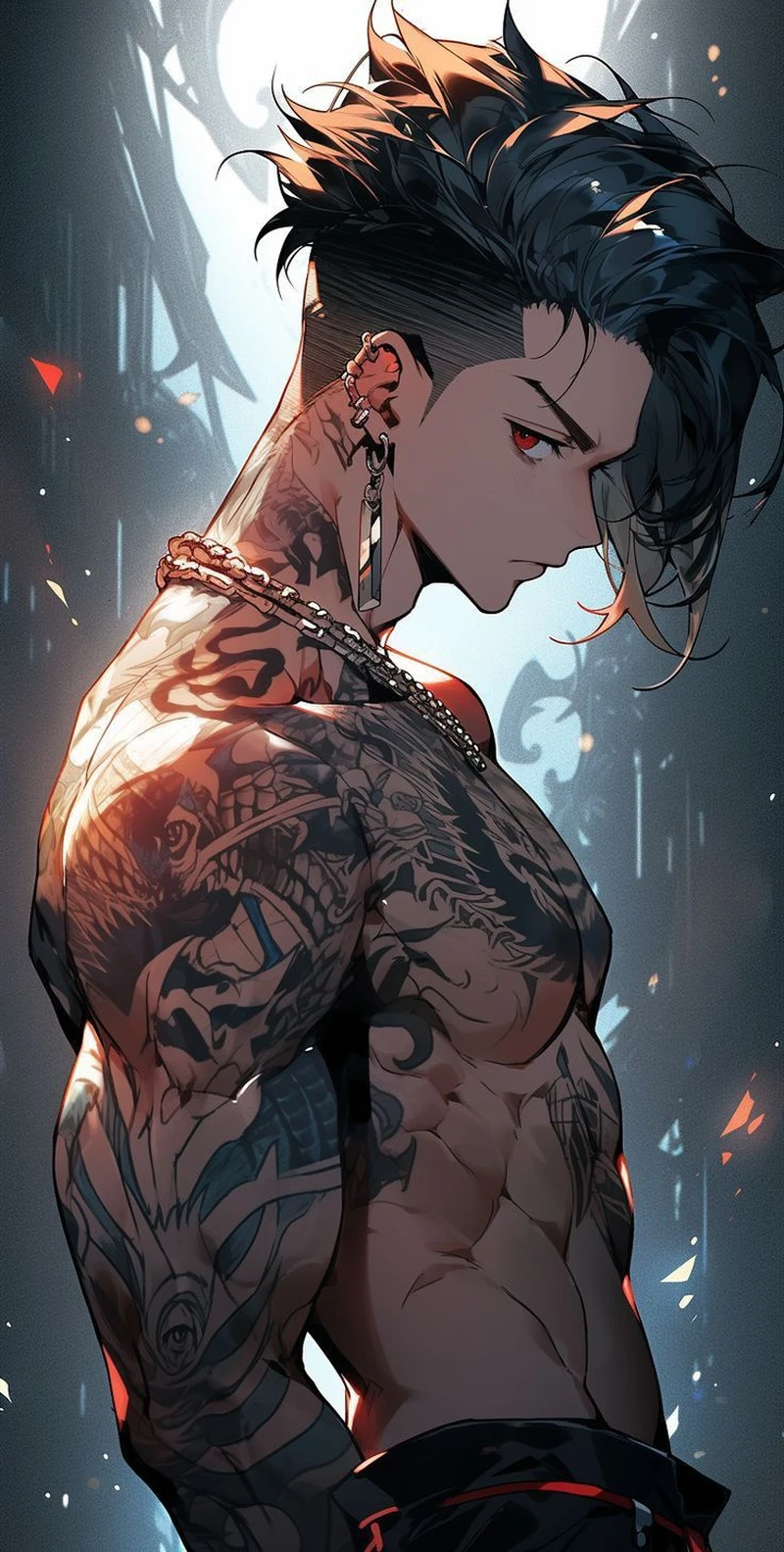 Anime boy 6 múi với vẻ ngoài mạnh mẽ đầy cuốn hút