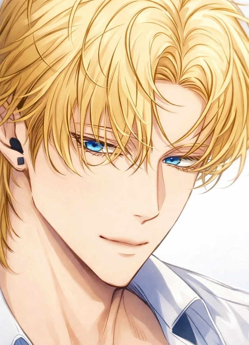 Anime tóc vàng sexy trong outfit hiện đại gợi cảm