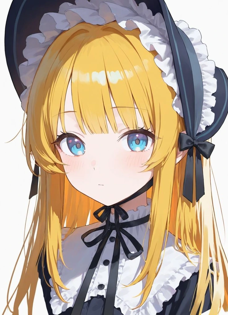 Anime tóc vàng trong bộ kimono truyền thống thanh lịch