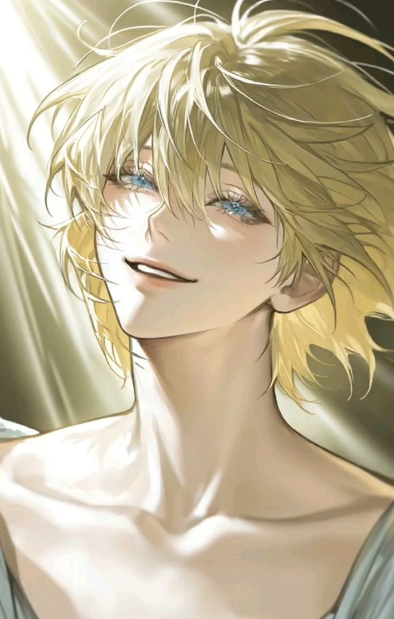 Anime tóc vàng trong outfit học viện ma thuật sang trọng