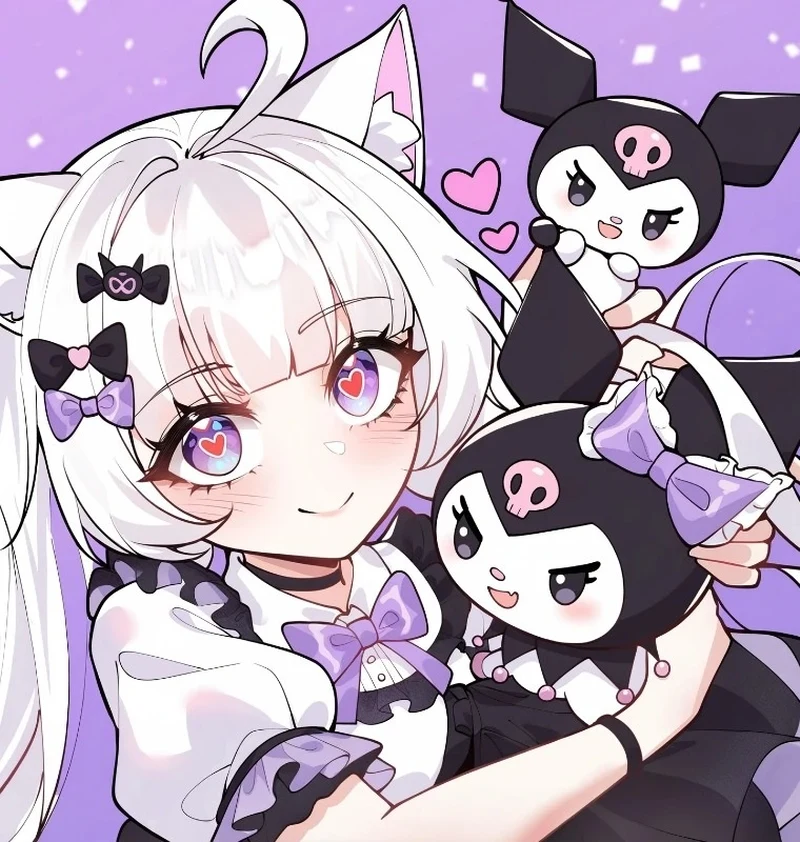 Chibi Kuromi anime siêu dễ thương đáng yêu