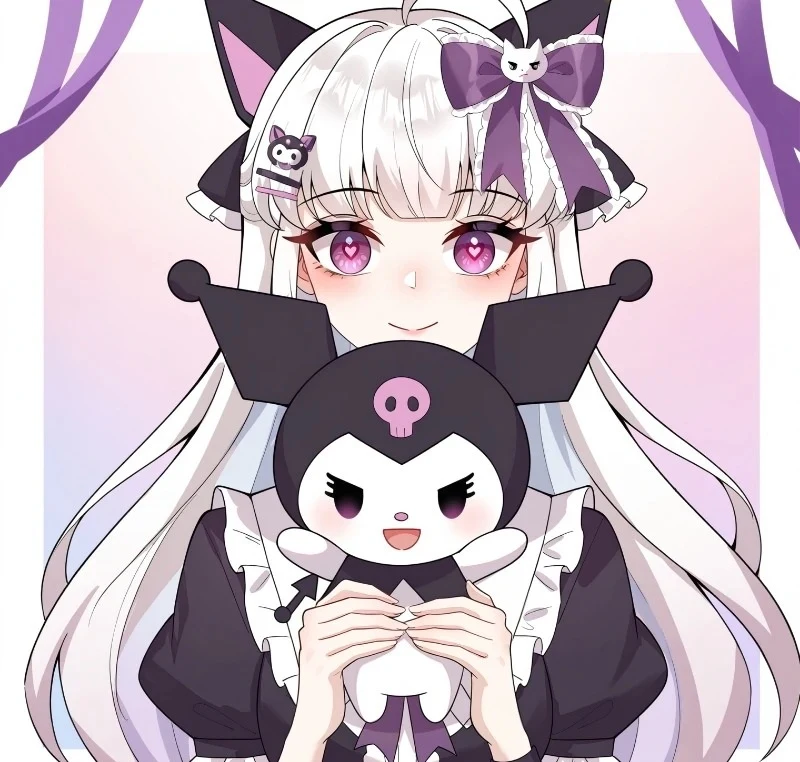 Cô bé Kuromi anime đang hát vui nhộn đáng yêu