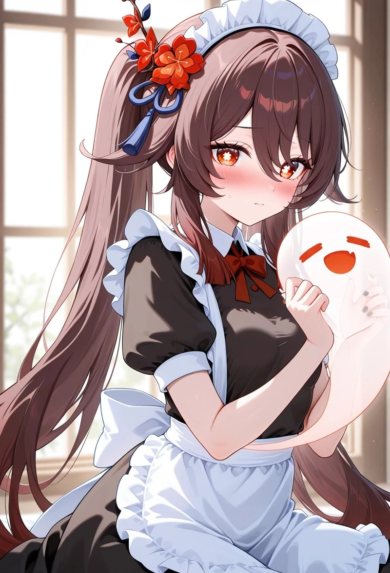 Cô gái anime diện váy maid với vẻ ngoài cực kỳ cuốn hút
