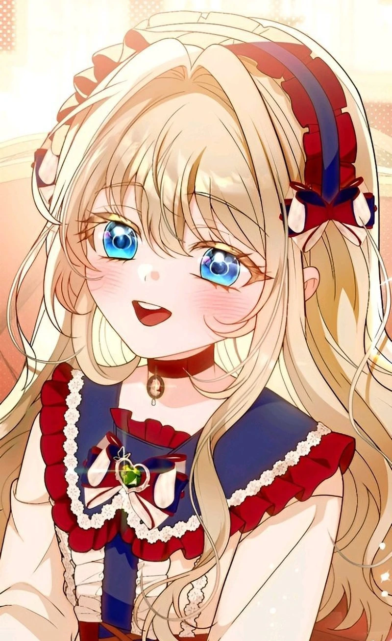 Cô gái anime tóc vàng khoe vẻ ngoài dịu dàng quyến rũ