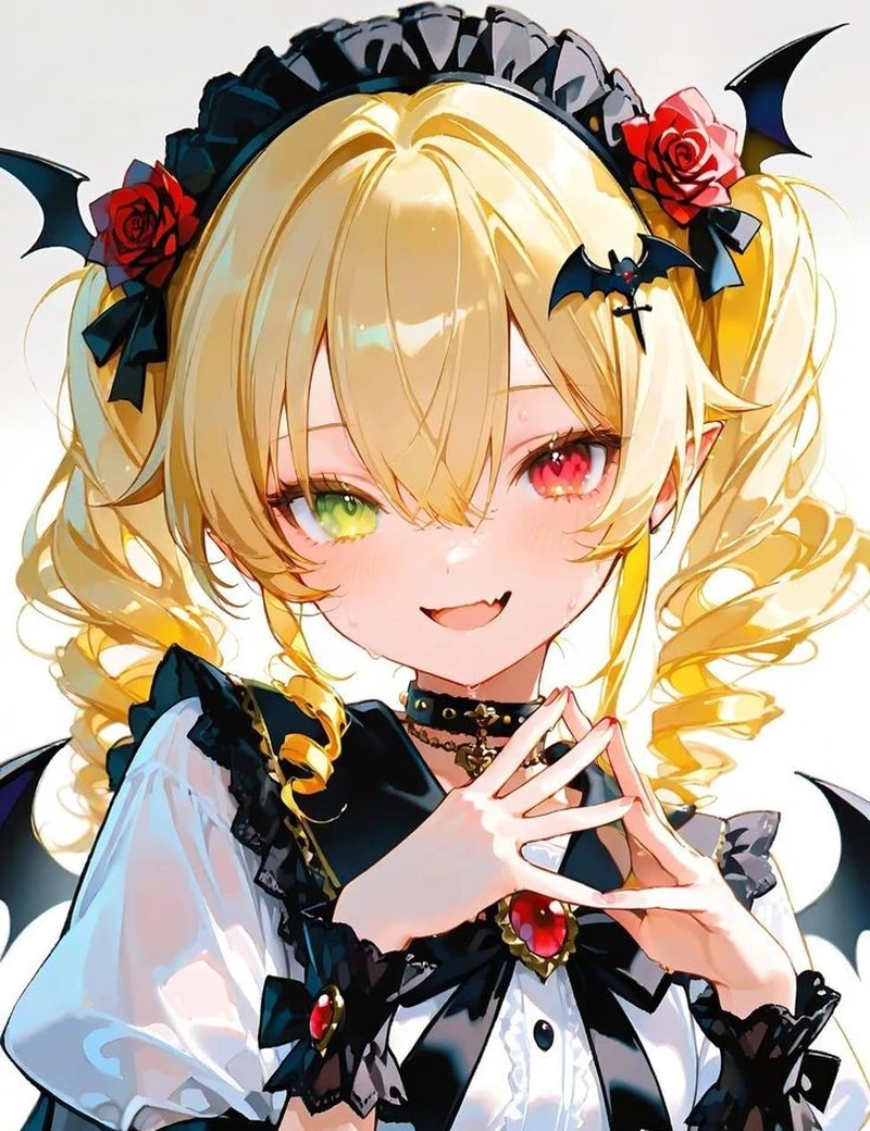 Cô nàng anime tóc vàng với nụ cười rạng rỡ ngọt ngào