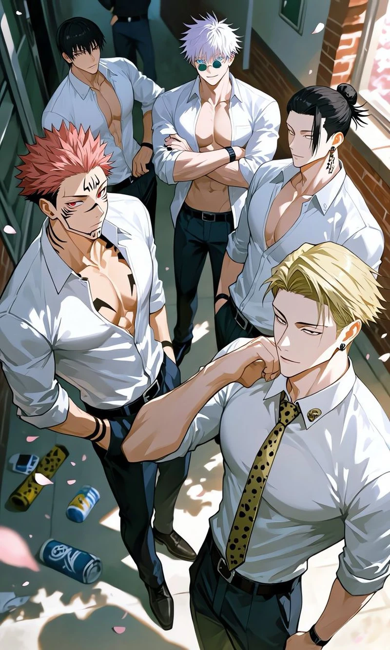 Gương mặt lạnh lùng anime nam 6 múi đầy nổi bật