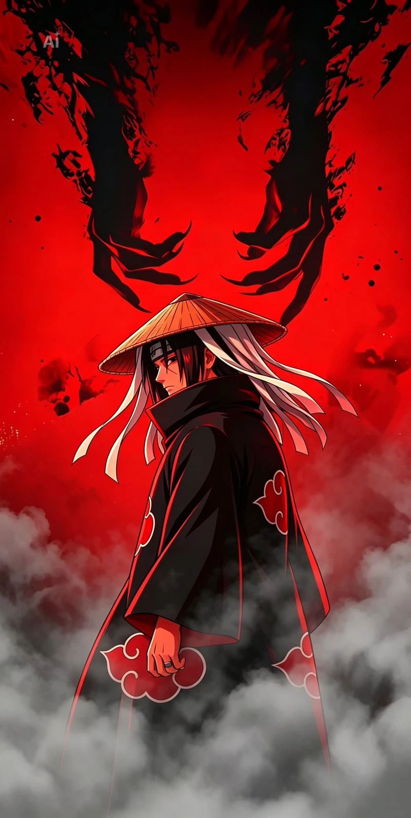 Hình ảnh Itachi Uchiha phong cách dark anime đầy khí chất riêng