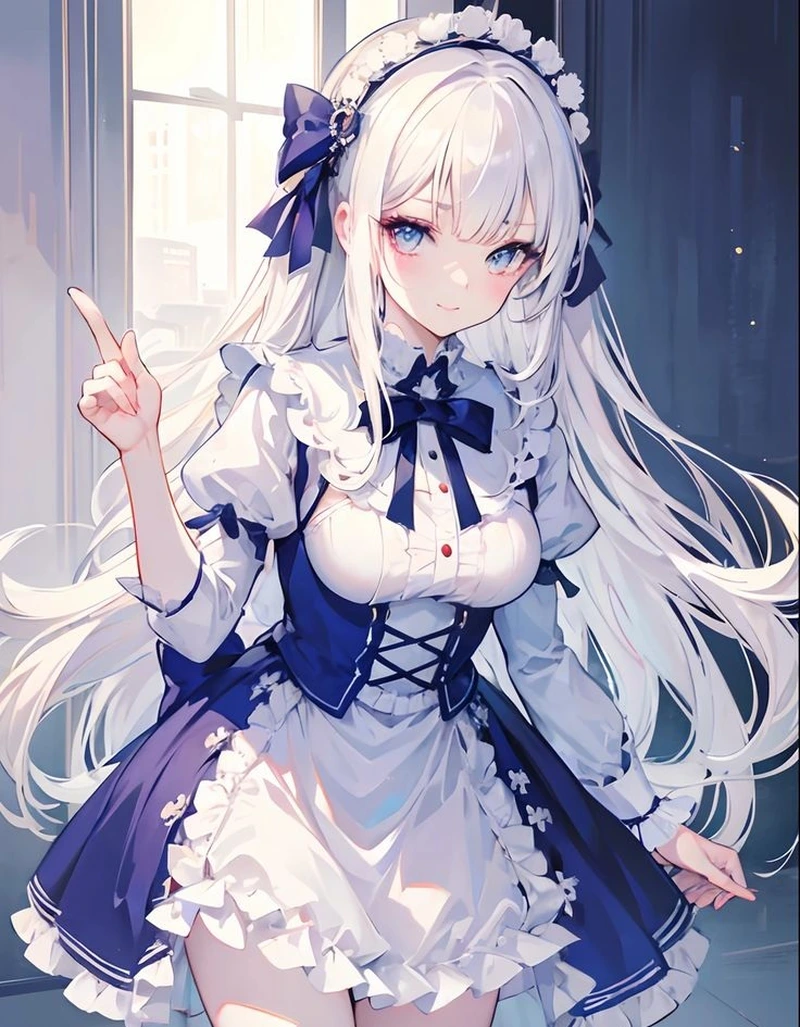 Hình ảnh anime hầu gái mặc trang phục maid tinh tế cuốn hút