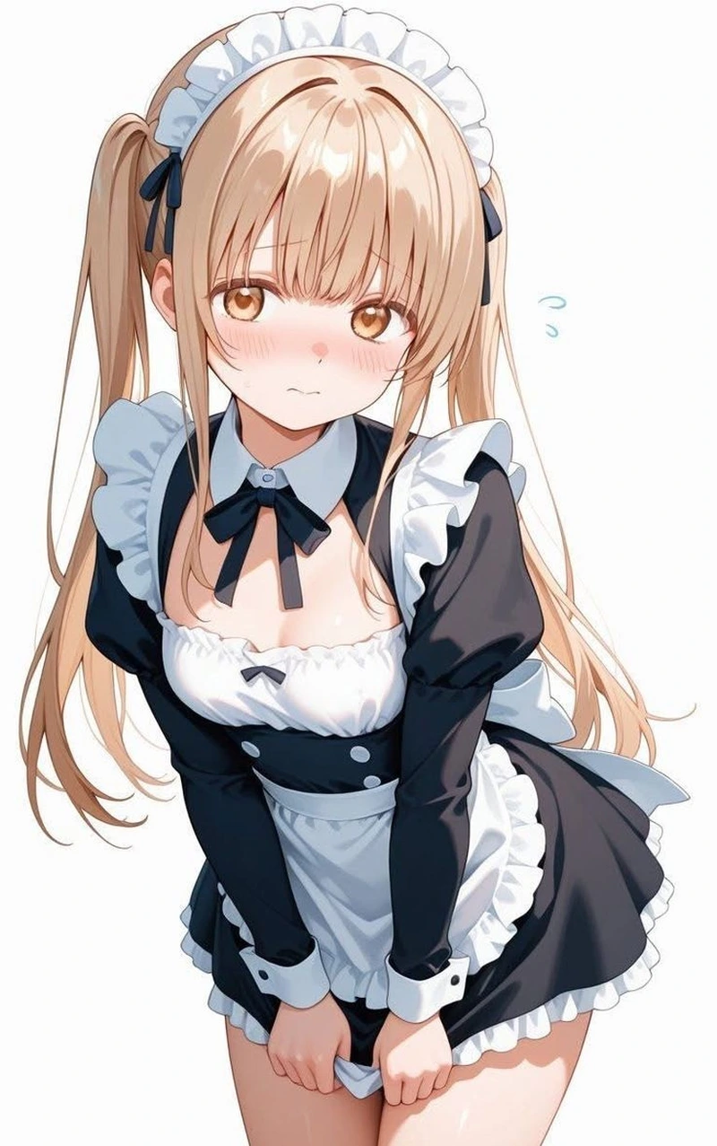 Hình ảnh anime hầu gái trang phục gọn gàng tinh tế cuốn hút