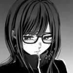 Hình anime nữ khóc trong cơn mưa lặng lẽ