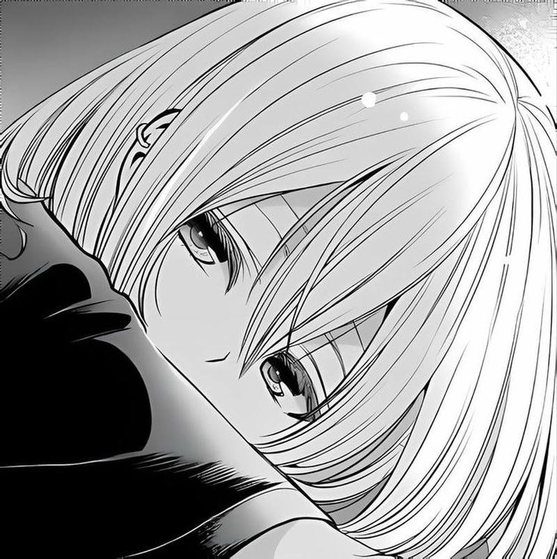 Hình anime nữ tâm trạng với ánh nhìn mệt mỏi