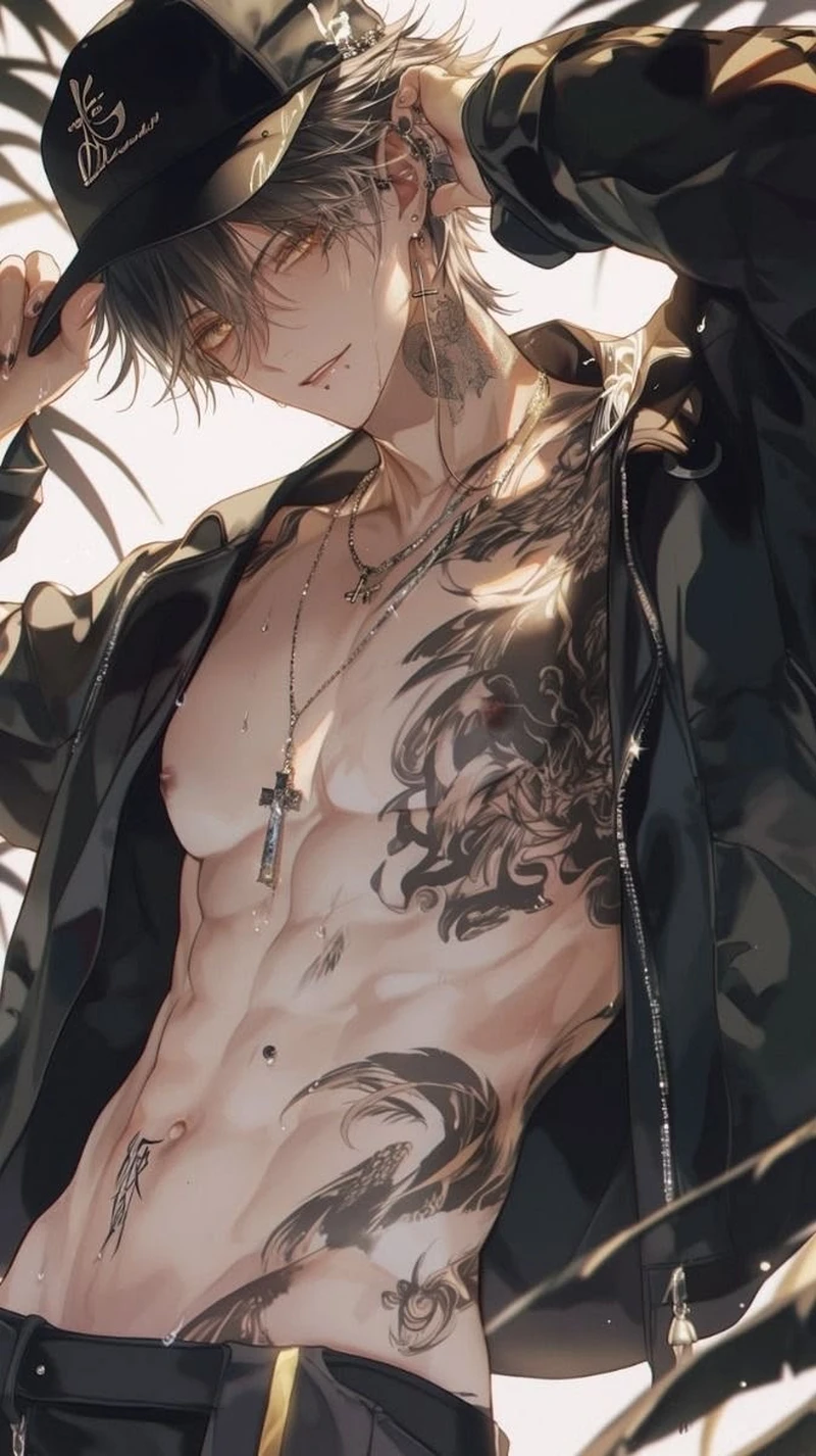 Hình nền anime nam 6 múi phù hợp làm avatar cá nhân