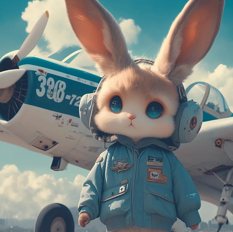 Hình thỏ anime dành cho người mê nhân vật cute Nhật Bản