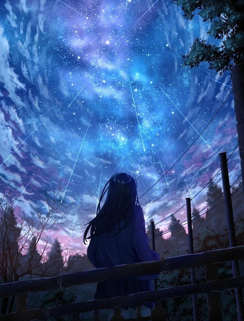 Khoảnh khắc lặng lẽ của nhân vật nữ trong anime
