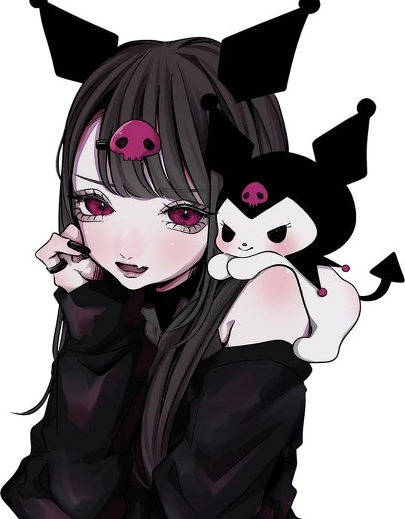 Không gian fantasy huyền ảo với Kuromi anime