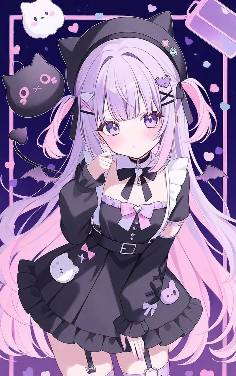 Kuromi anime phong cách punk rock năng động