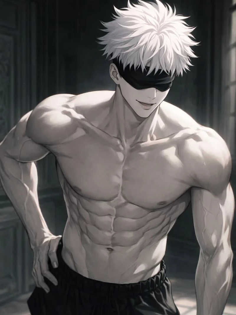 Nét đẹp cuốn hút của anime nam body săn chắc ngoài trời