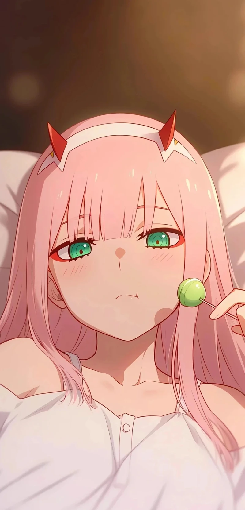 Nhân vật Zero Two cute nhưng vẫn cực kỳ ngầu
