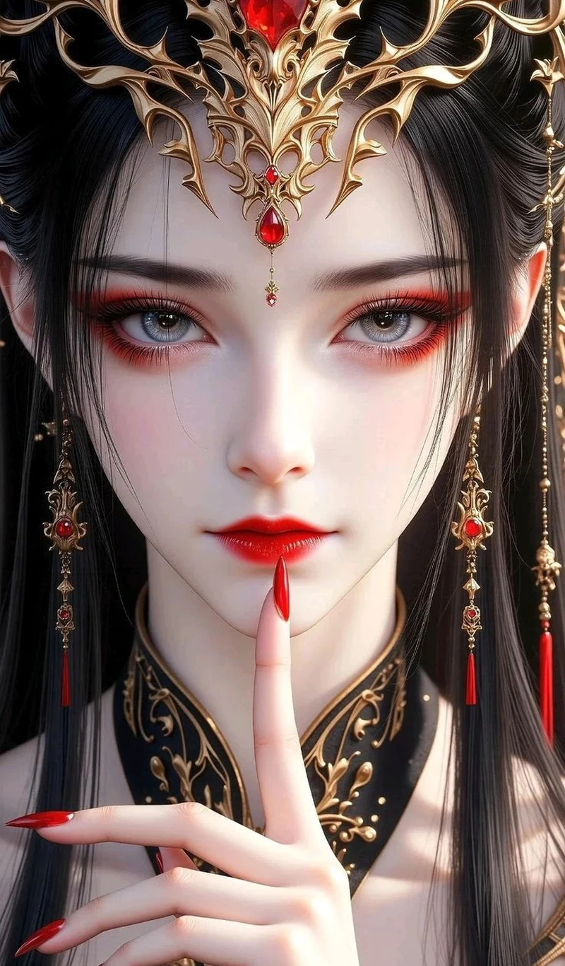 Nhân vật anime 3D xinh đẹp với biểu cảm tinh nghịch