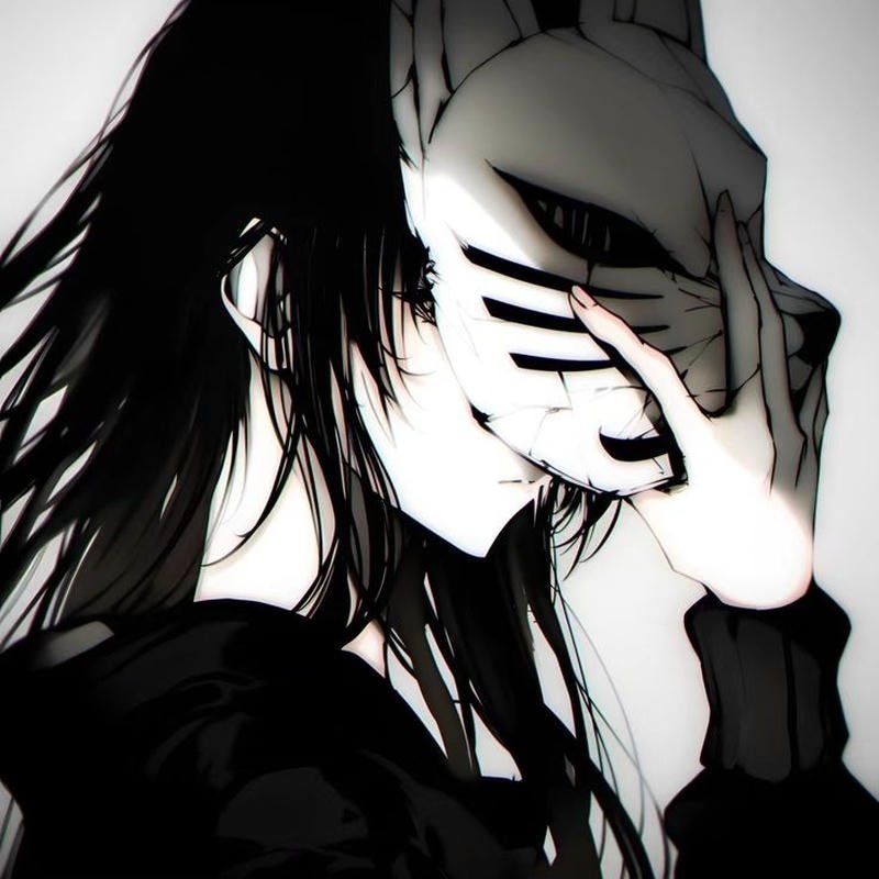 Nữ anime buồn khóc với biểu cảm đáng thương