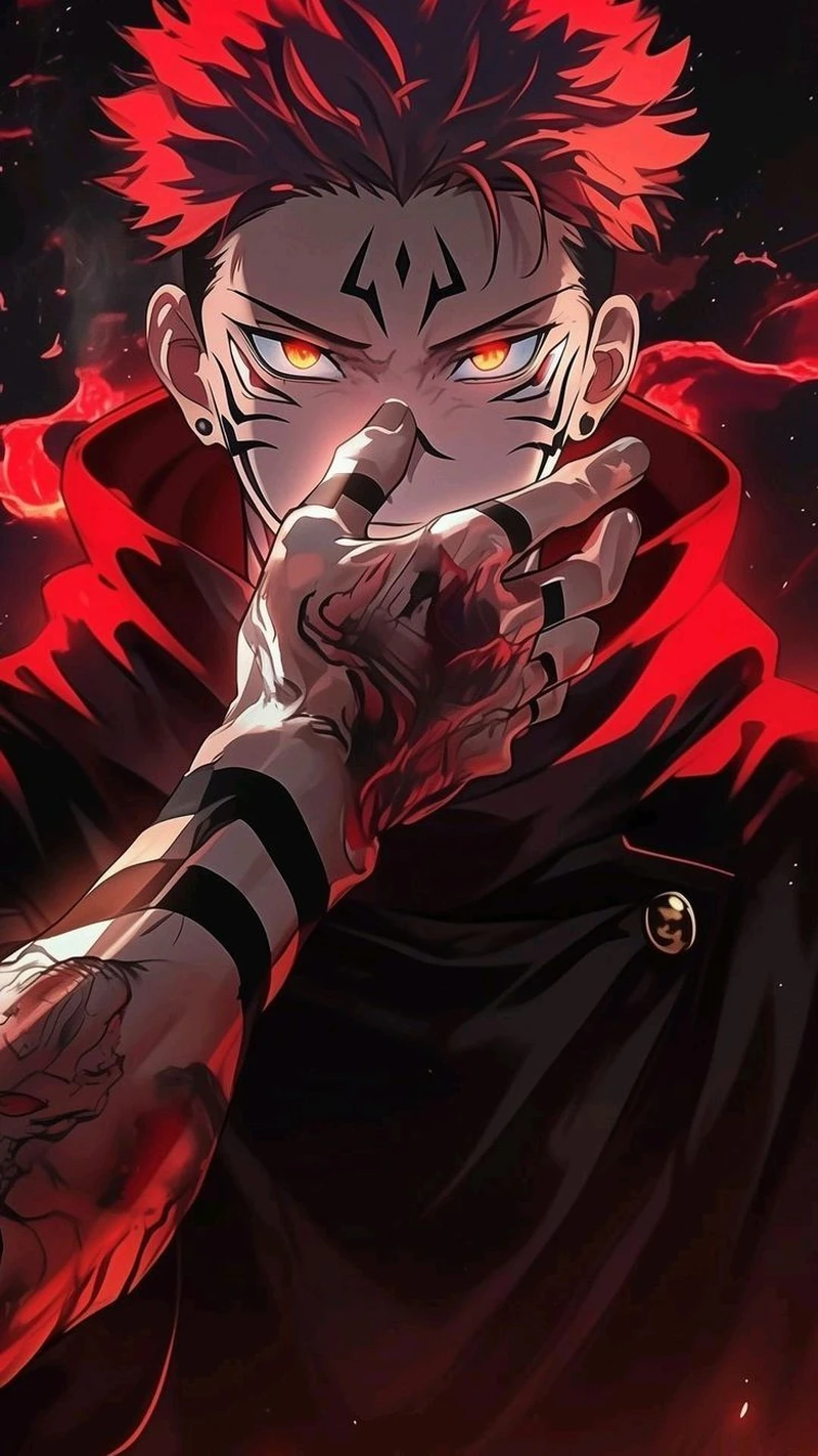 Sukuda anime cùng biểu cảm ngạo mạn đầy khí chất quyền lực