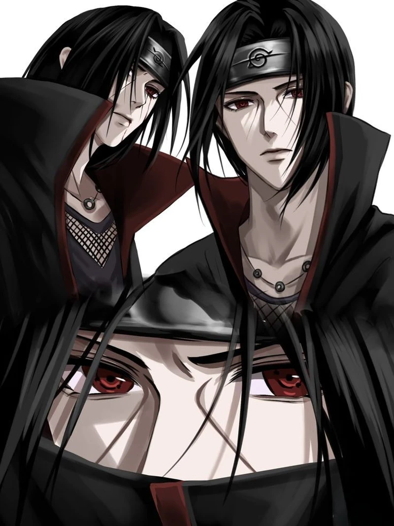 Uchiha Itachi anime với phong cách chiến binh cực kỳ mạnh mẽ