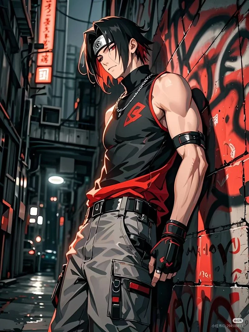 Vẻ huyền bí quanh Uchiha Itachi cùng đàn quạ đen bay