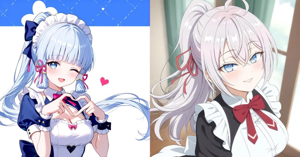 ảnh anime hầu gái thumbnail