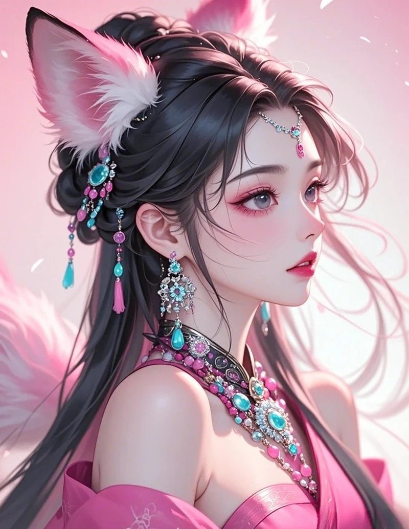Anime hồ ly fantasy cùng tạo hình yêu hồ đẹp