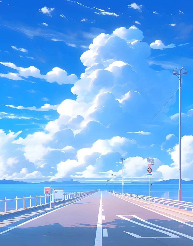 Chủ đề thiên nhiên nổi bật trong ảnh anime bầu trời