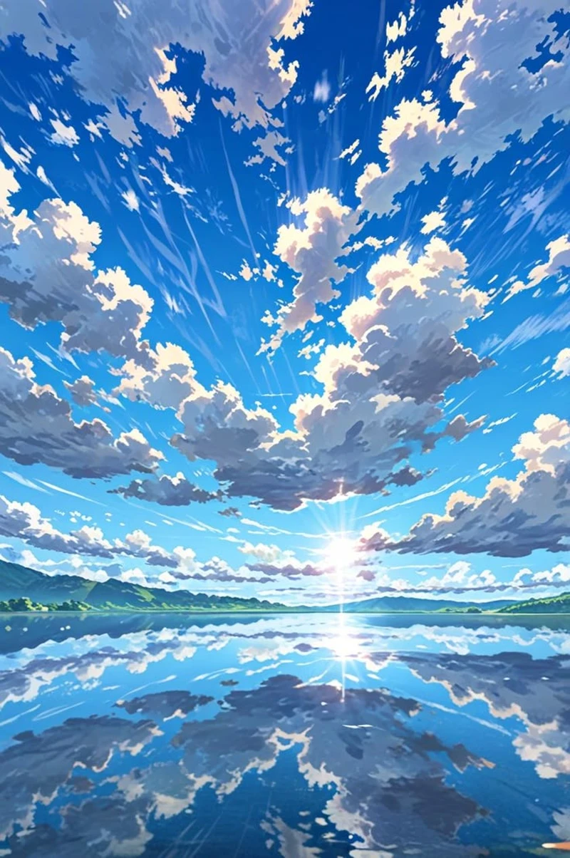 Hình ảnh anime bầu trời phù hợp làm ảnh nền máy tính